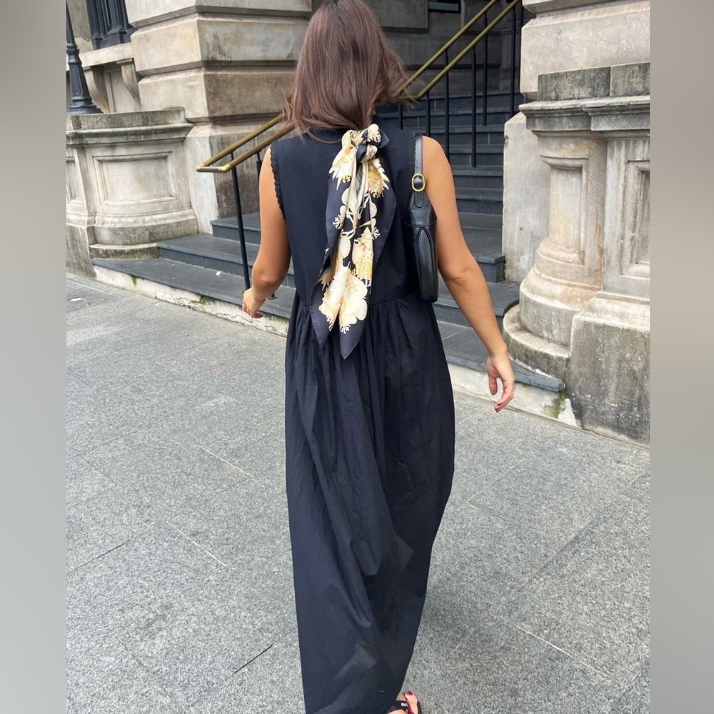 Laneway the Label Vintage Cotton Gown Noir